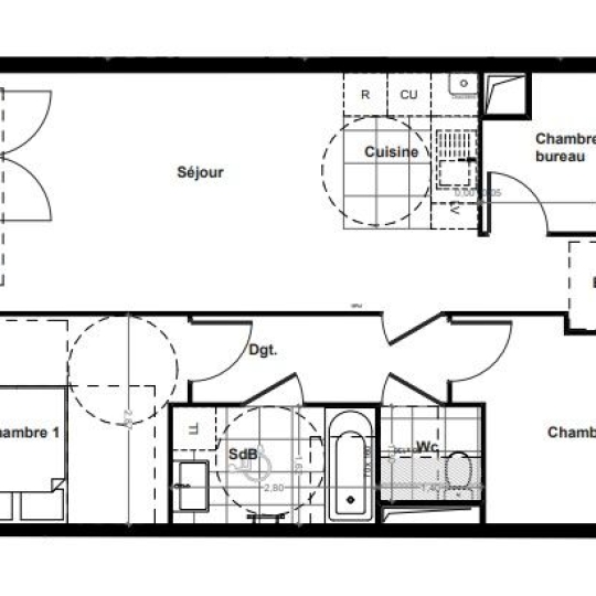  Annonces 75017 : Appartement | MONTREUIL (93100) | 65 m2 | 345 000 &euro; 