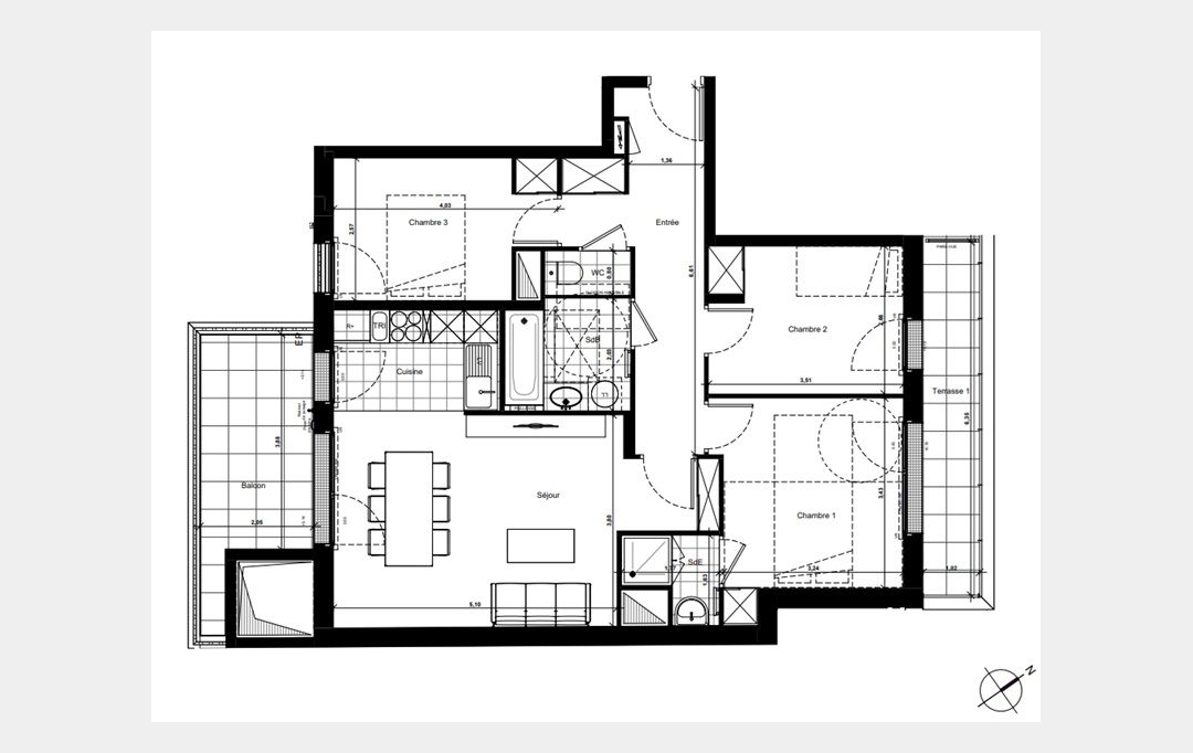 Annonces 75017 : Appartement | NANTERRE (92000) | 77 m2 | 4 410 000 &euro; 